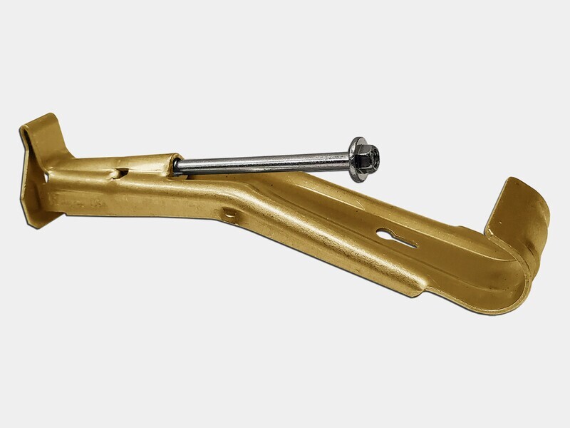 Brass Hidden Gutter Hanger With Screw and Clip Brass Hidden Gutter Hanger With Screw and Clip