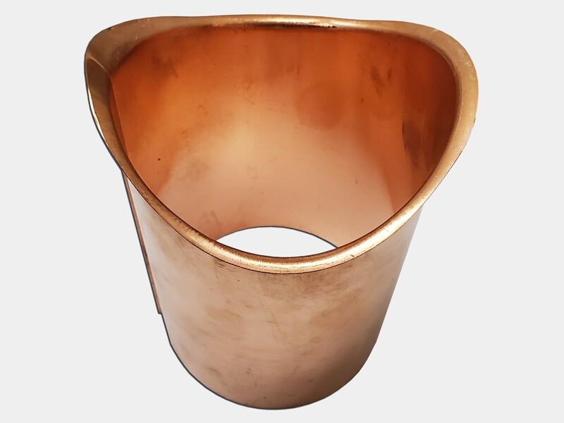Half Round Gutter Copper B Style Gutter Outlet Half Round Gutter Copper B Style Gutter Outlet