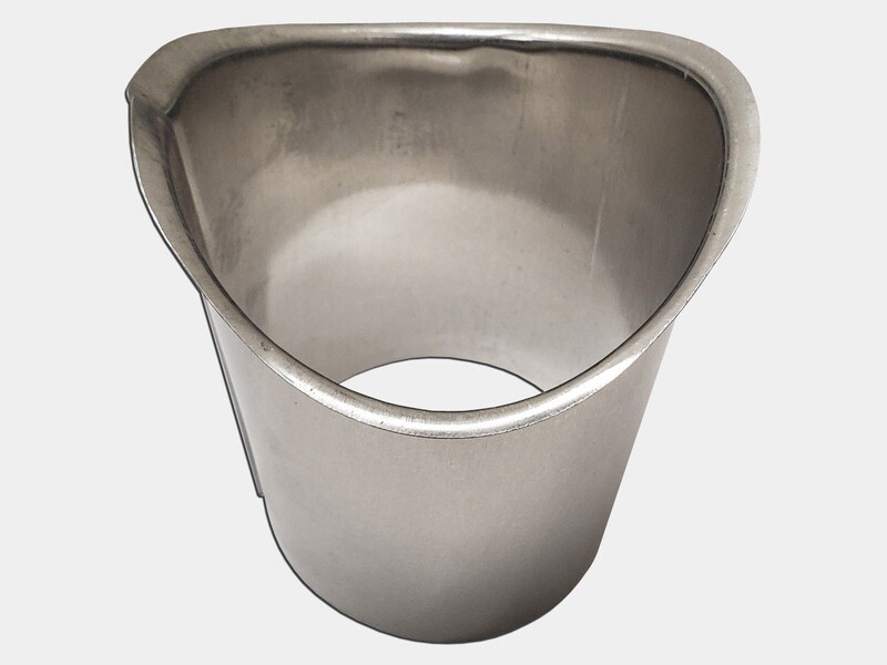 Half Round Gutter Aluminum B Style Gutter Outlet Half Round Gutter Aluminum B Style Gutter Outlet