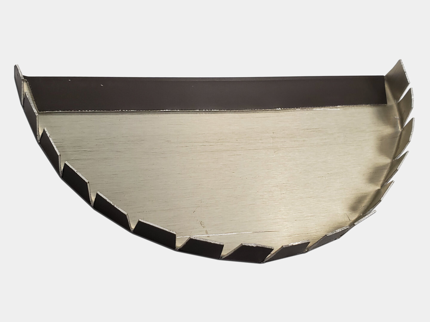 Half Round Aluminum Gutter End Cap - K&M Gutter Supply