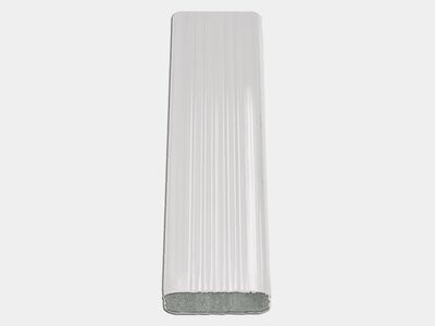 Square Corrugated 0.032" Kynar Aluminum Downspout
