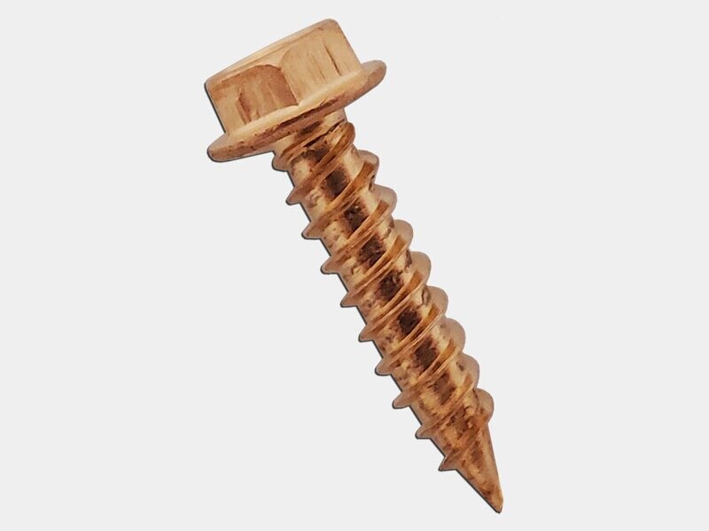 Copper Plated 3/4 Copper Plated 3/4" Stainless Steel Zip Screws