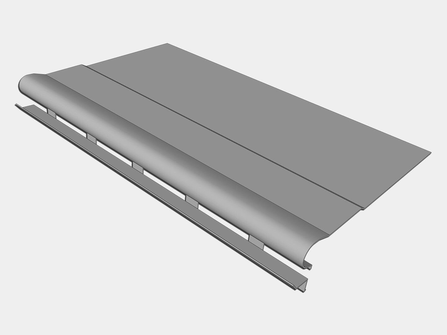 KM Stainless Steel Solid Gutter Cover KM Stainless Steel Solid Gutter Cover