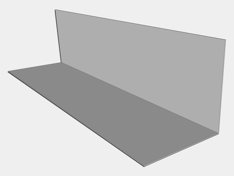 90 Degree Angle Flashing - Galvalume Plus
