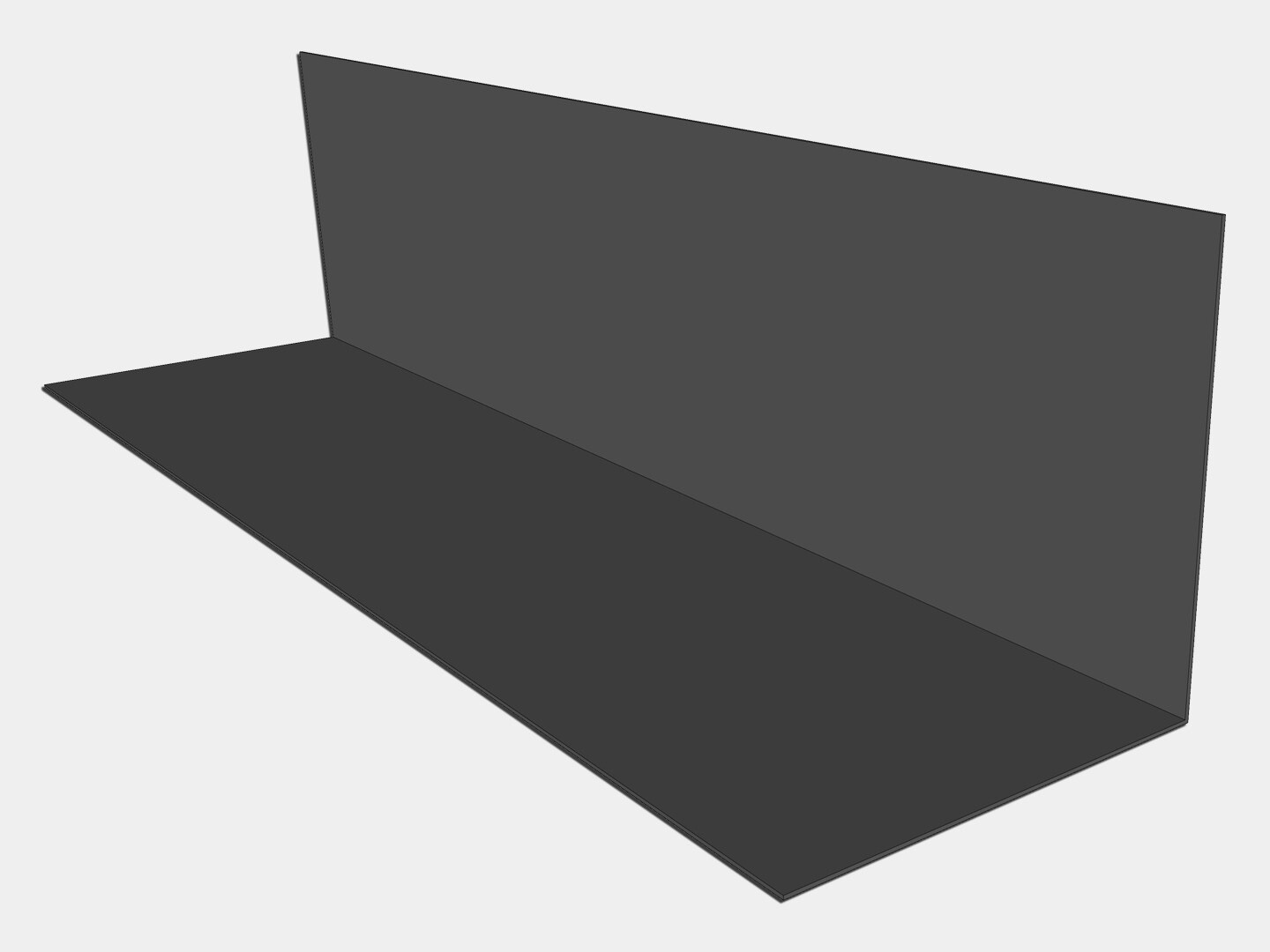 90° L Shaped Lead Coated Copper Flashing Metal