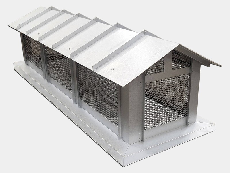 Rake Standing Seam Roof Chimney Cap