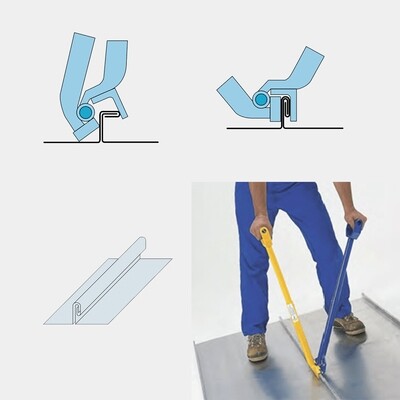 Rau 131 Long Standing Seam Double Lock Hand Seamer