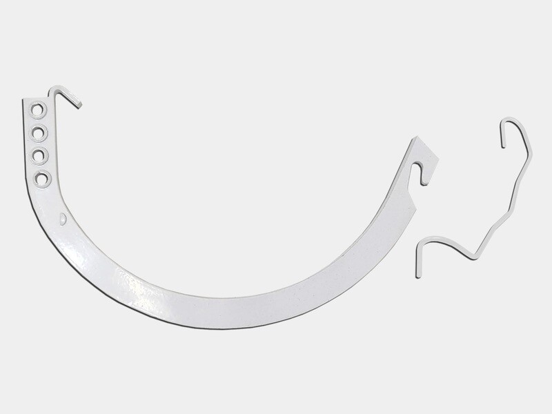 Aluminum Gem Circle Half Round Gutter Hanger