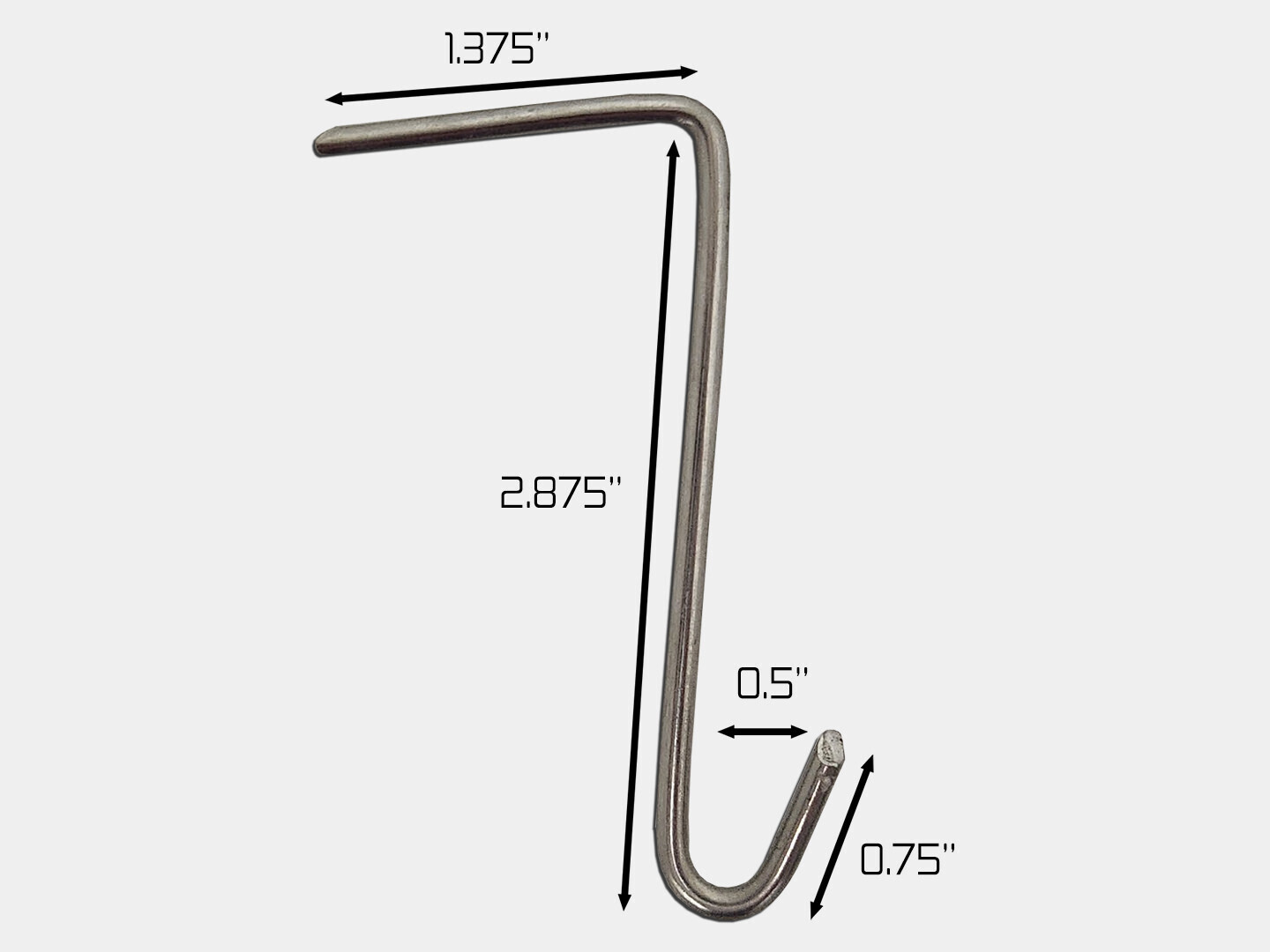 Stainless Steel Slate Hooks - 11 gauge 1 lb.