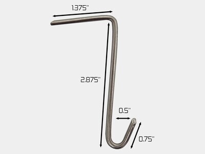 Stainless Steel Slate Hooks - 1 lb.