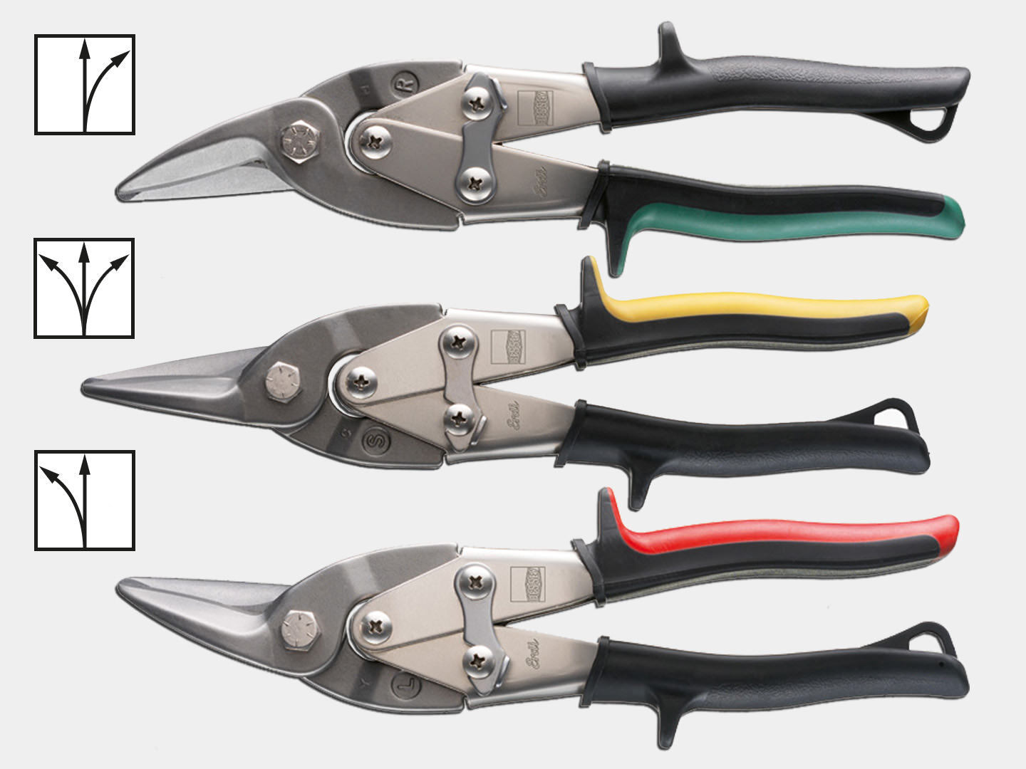 Bessey Erdi Punch Snips - Curved Blades for Round Cuts