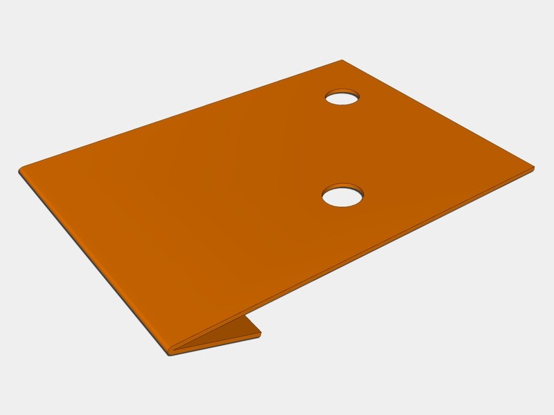 Copper Flat Lock Clip - 60 pcs