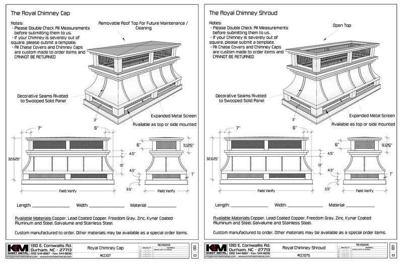 The Royal Chimney Cap / Chimney Shroud