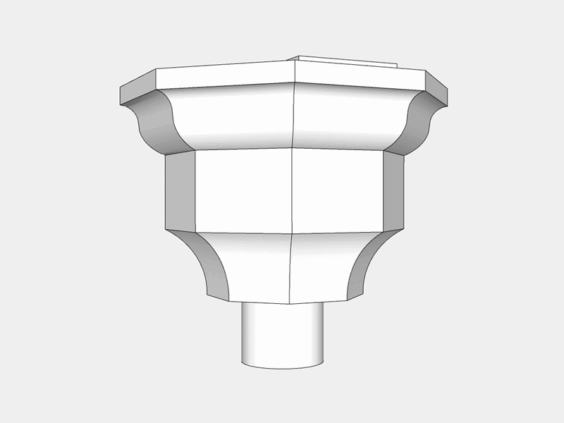 The Excalibur Outside Corner Conductor Head / Leader Head