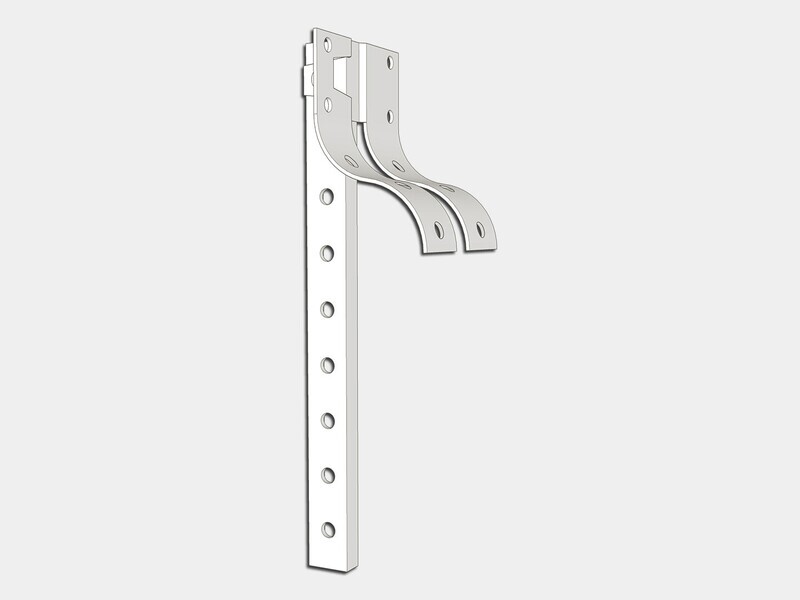 Crown Molding Steel Shank #6 for Half Round Gutter Hanger