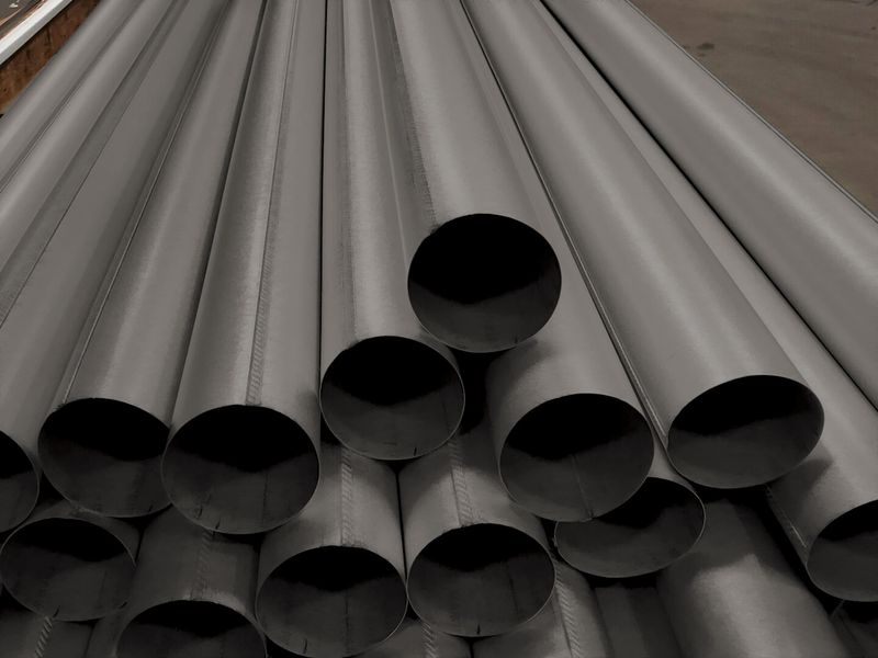 Plain Round Bonderized Steel Downspout (Paint Grip)