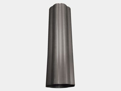 Round Corrugated Bonderized Steel Downspout (Paint Grip)