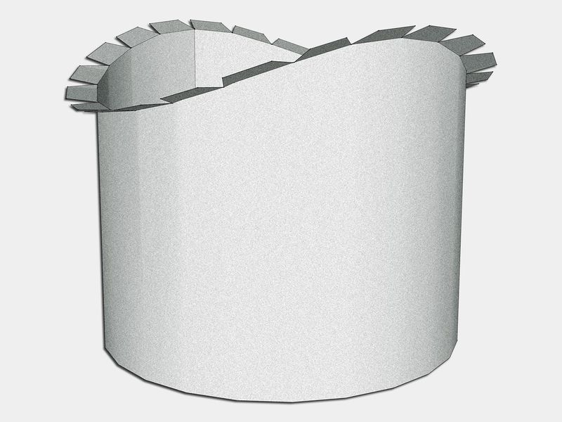 Half Round Gutter Galvalume Plus B Style Gutter Outlet Half Round Gutter Galvalume Plus B Style Gutter Outlet