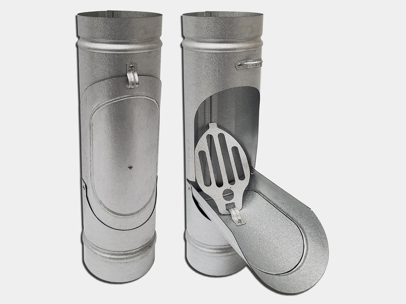 Plain Round G90 Galvanized Steel Downspout Cleanout