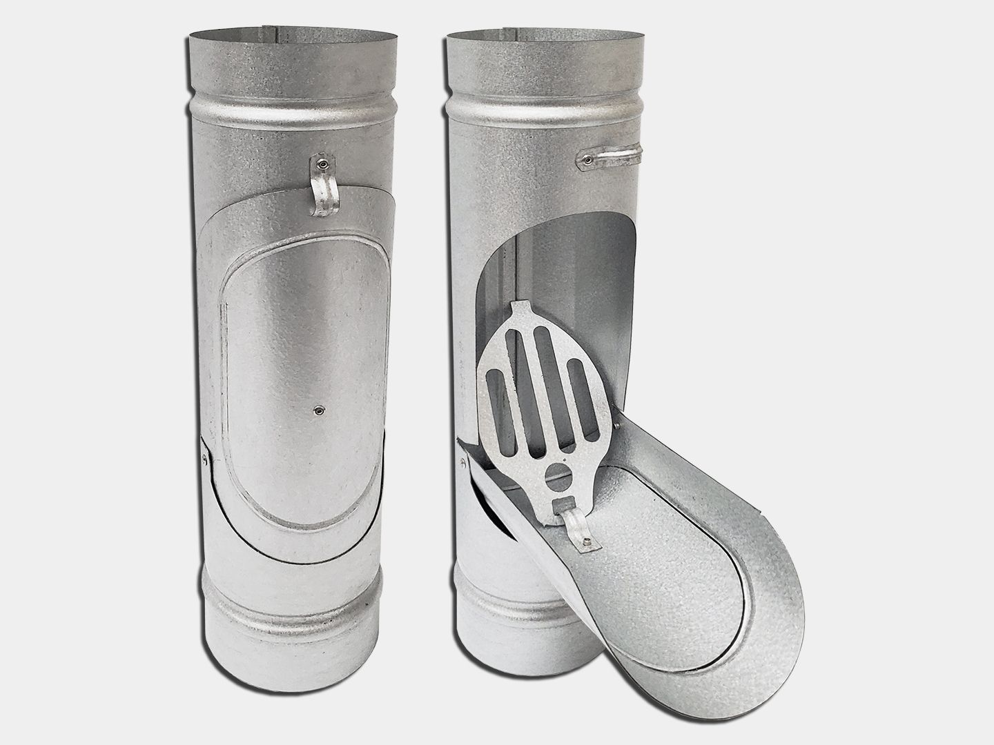 Plain Round Freedom Gray Downspout Cleanout Plain Round Freedom Gray Downspout Cleanout