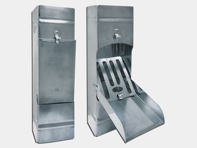 Plain Square G90 Galvanized Steel Downspout Cleanout