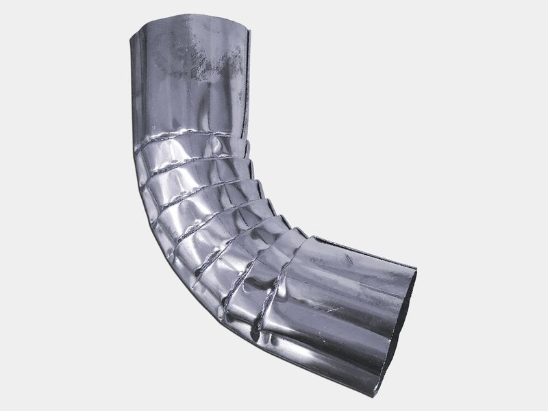 Round Corrugated G90 Galvanized Steel Elbow