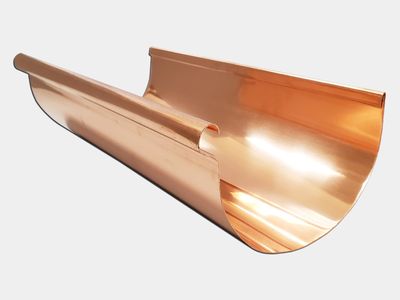 Reverse Bead Copper Half Round Gutter Reverse Bead Copper Half Round Gutter