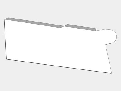 0.027 0.027" Aluminum Solid Gutter Cover End Cap