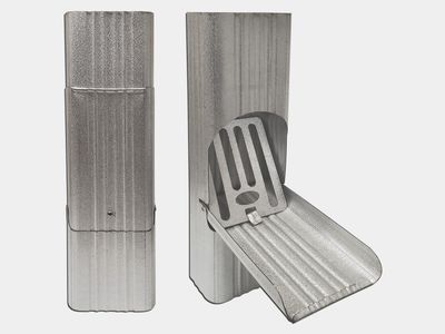 Square Corrugated Galvalume Downspout Cleanout Square Corrugated Galvalume Downspout Cleanout