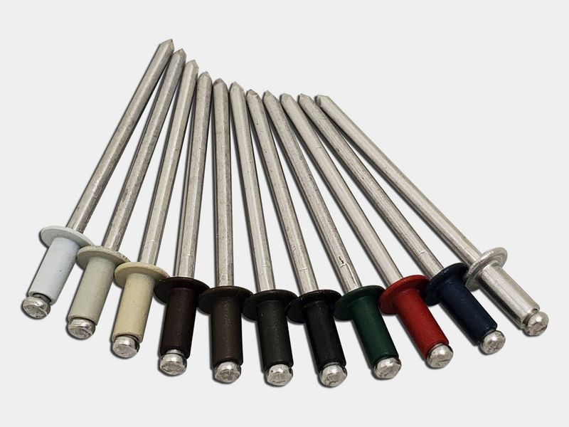 1/8 1/8" Painted Aluminum Blind Pop Rivets