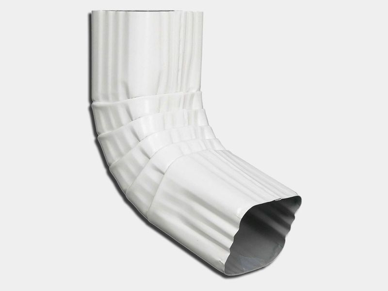 Square Corrugated 0.032" Kynar Aluminum Elbow (A) Style
