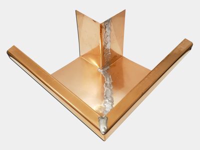 K-Style Copper Gutter Outside Miter