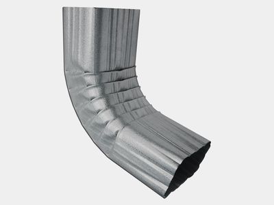 Square Corrugated G90 Galvanized Steel Elbow (A) Style