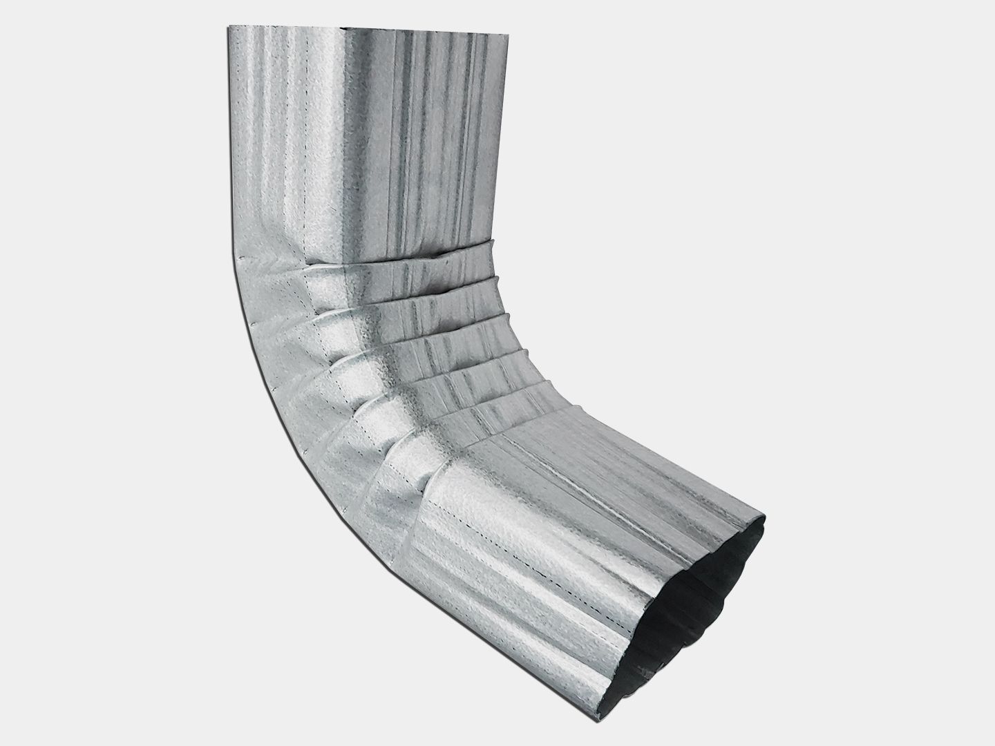 Square Corrugated Freedom Gray Elbow (A) Style