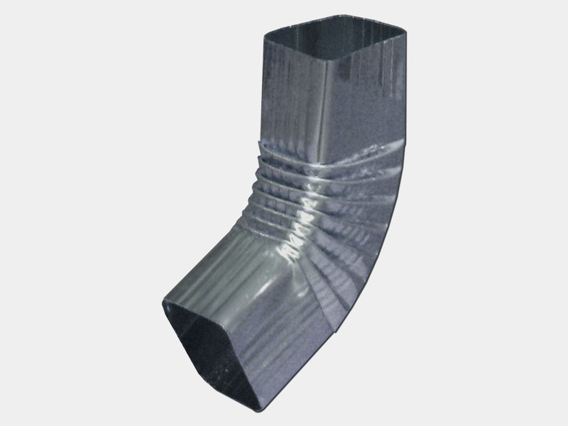 Square Corrugated G90 Galvanized Steel Elbow (B) Style