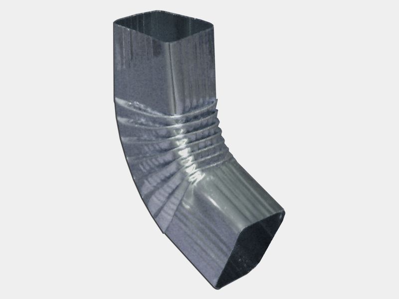 Square Corrugated G90 Galvanized Steel Elbow (B) Style