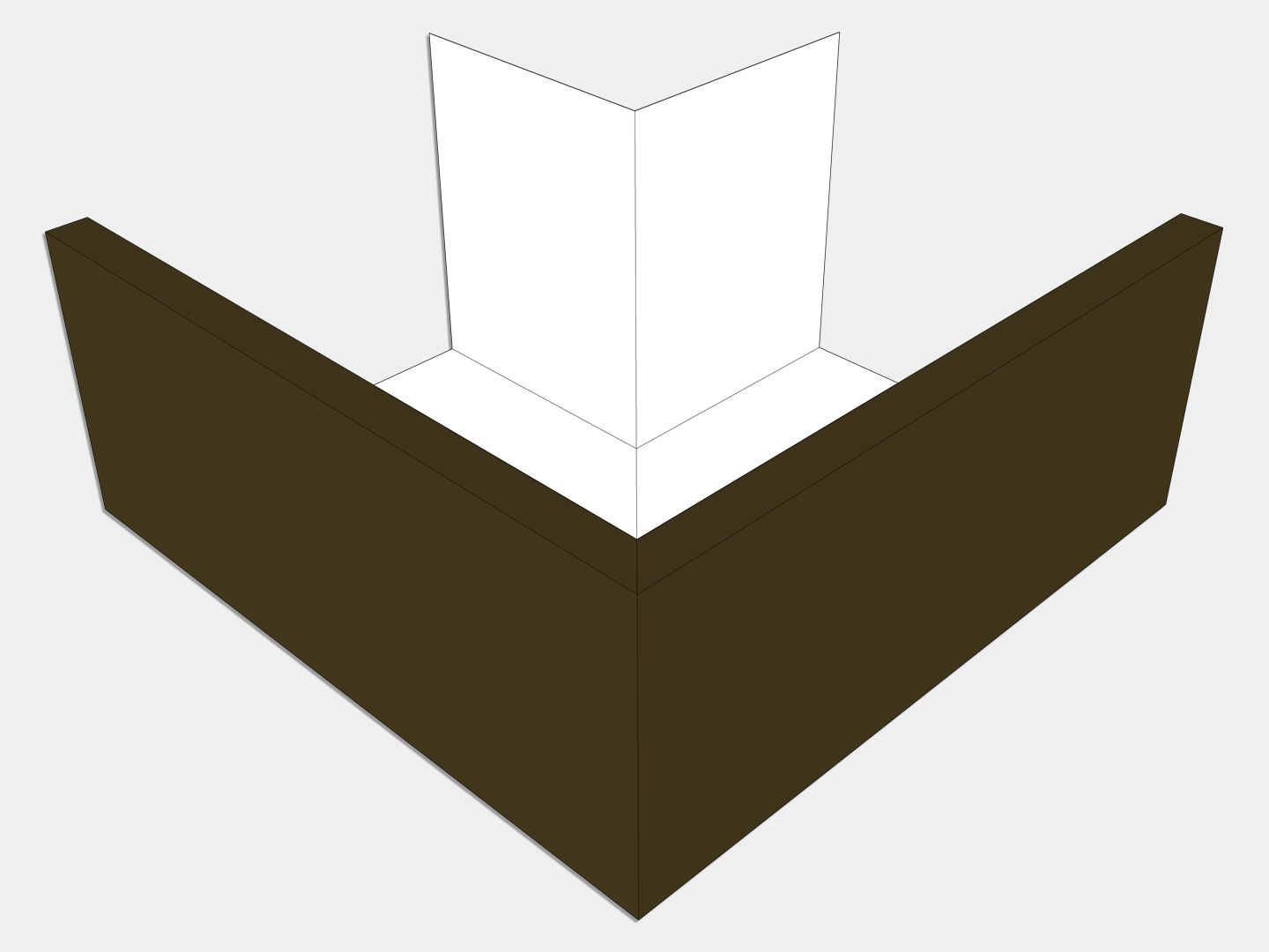 U-Style Kynar Steel Box Gutter Outside Miter