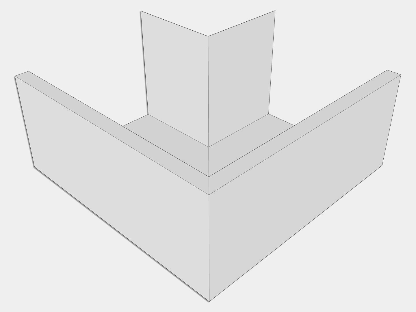 U-Style Freedom Gray Box Gutter Outside Miter