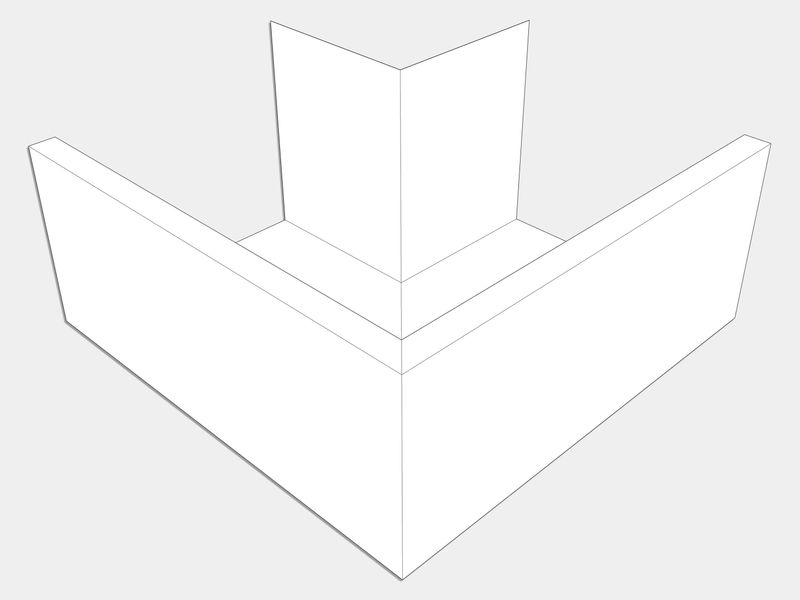 U-Style Aluminum 0.032" Kynar Box Gutter Outside Miter