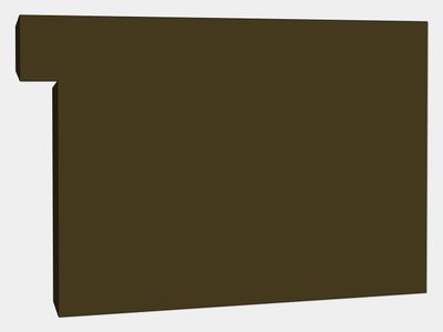 A-Style Commercial Kynar Steel Box Gutter Left / Right End Cap