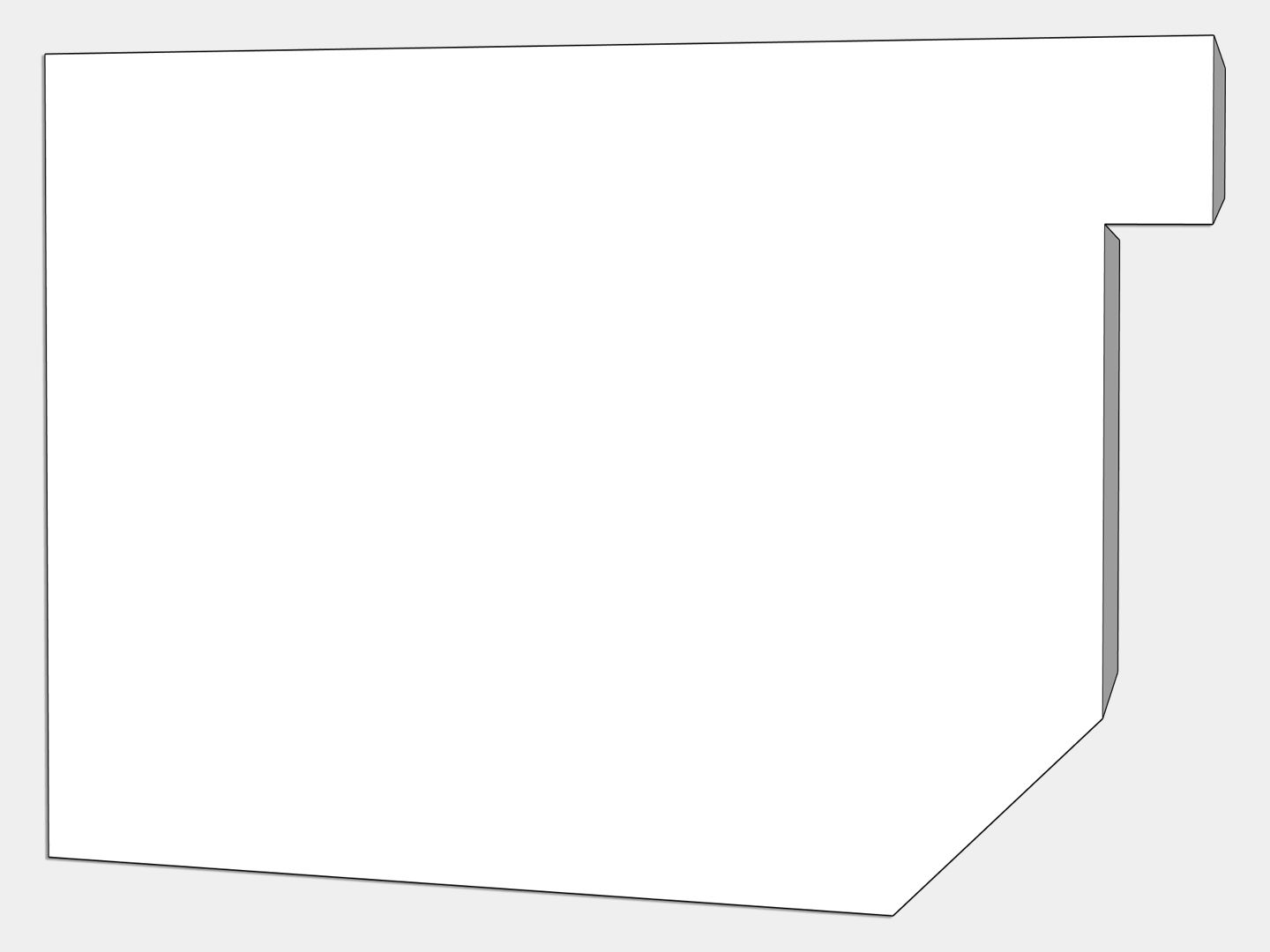 D-Style Residential 0.027 D-Style Residential 0.027" Aluminum Box Gutter Left / Right End Cap