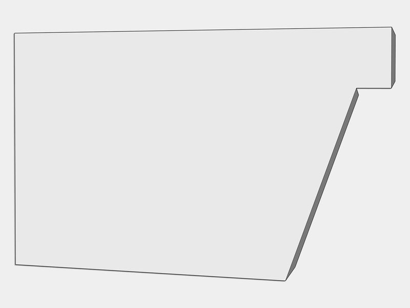 F-Style Industrial Galvalume Plus Box Gutter Left / Right End Cap