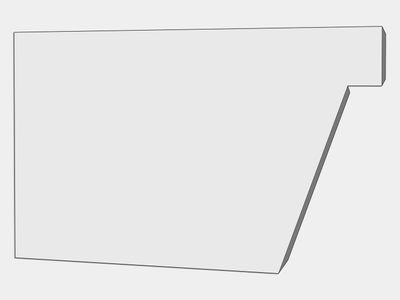 F-Style Industrial Galvalume Plus Box Gutter Left / Right End Cap