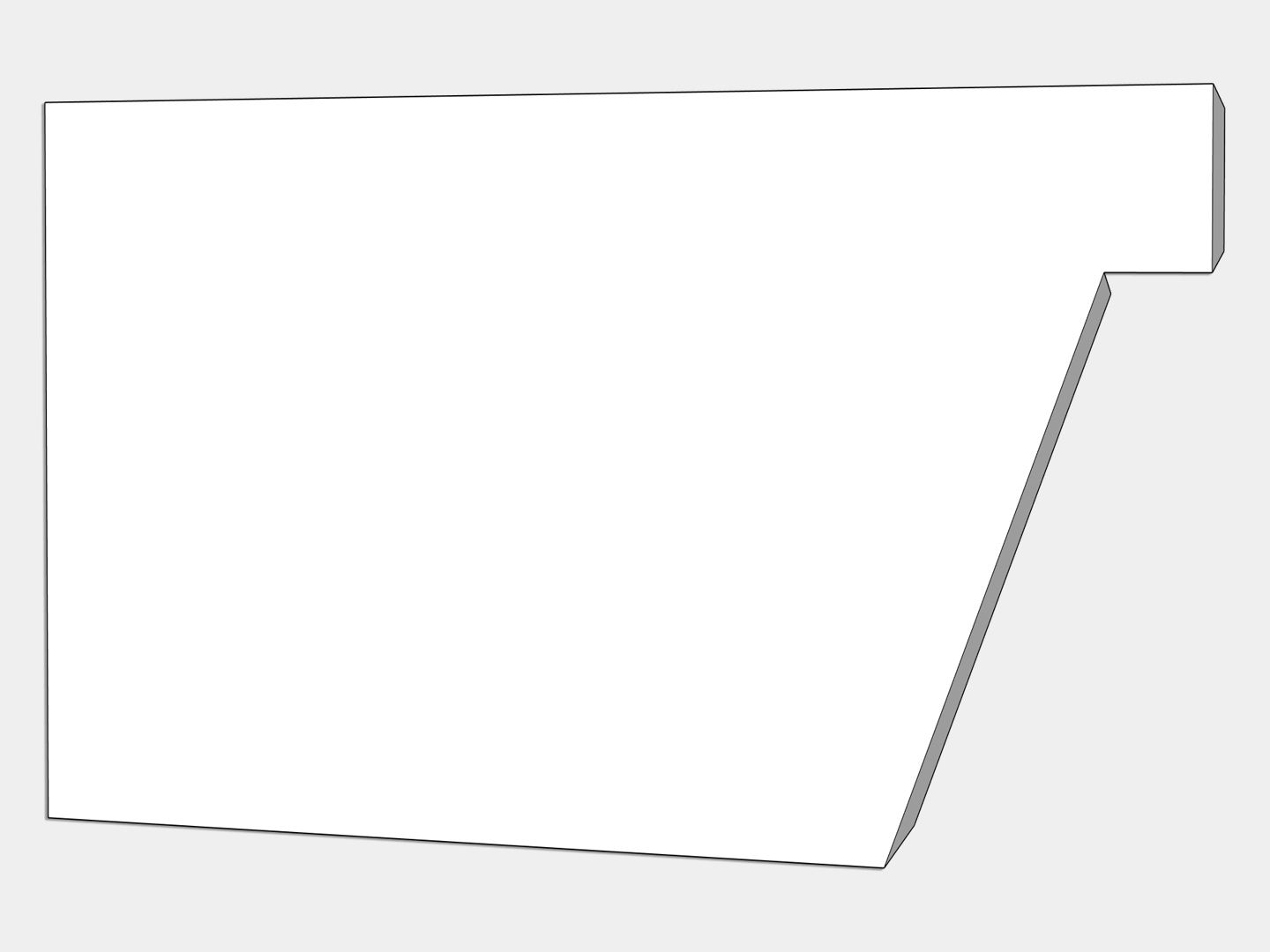 F-Style Industrial 0.032 F-Style Industrial 0.032" Aluminum Kynar Box Gutter Left / Right End Cap