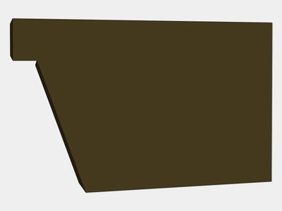 F-Style Industrial Kynar Steel Box Gutter Left / Right End Cap