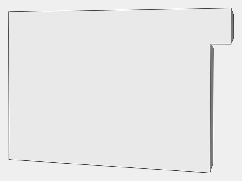 A-Style Commercial Freedom Gray Box Gutter Left / Right End Cap