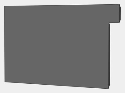 A-Style Commercial Bonderized Steel Box Gutter Left / Right End Cap