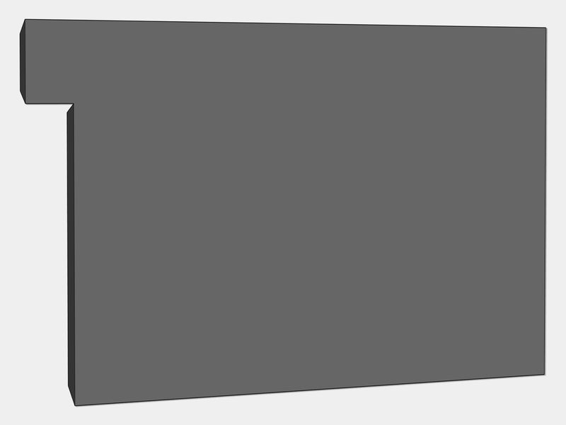 A-Style Commercial Bonderized Steel Box Gutter Left / Right End Cap