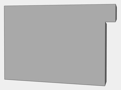 A-Style Commercial G90 Galvanized Steel Box Gutter Left / Right End Cap