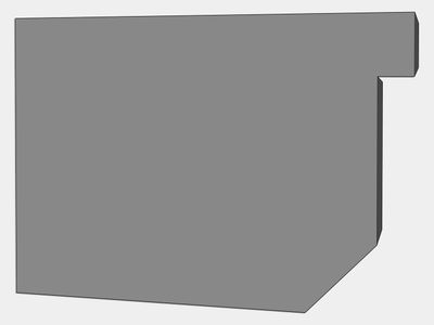 D-Style Residential Lead Coated Copper Box Gutter Left / Right End Cap